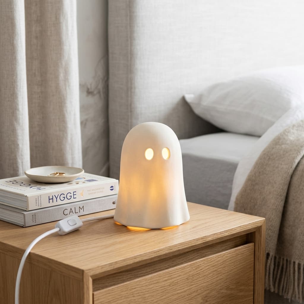 Minimalist Ceramic Ghost Ambient Night Lamp
